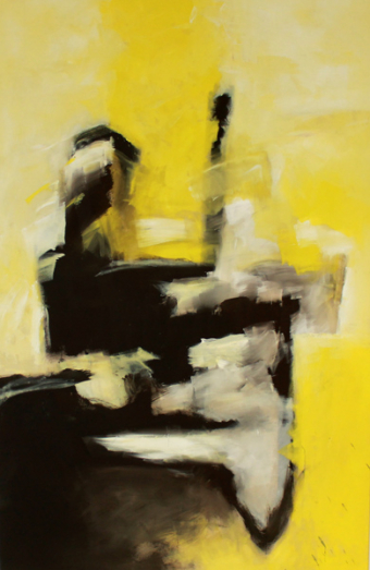 Reisefieber / 200x130 cm / Acryl und Pigmente