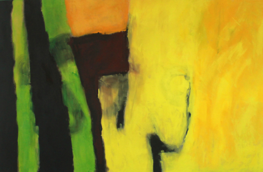 Der Glockenschlag / 130x200 cm / Acryl und Pigmente