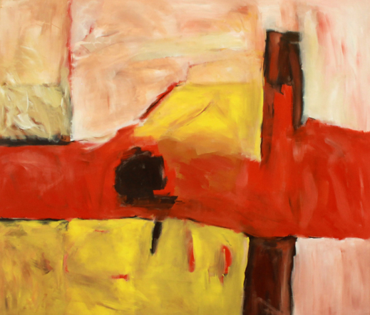 Kreuzung / 170x200 cm / Acryl und Pigmente