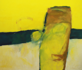 Unterwegs / 240x280 cm / Acryl und Pigmente