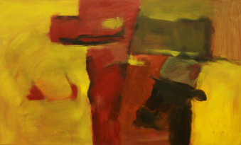 Gedanken ordnen / 120x200 cm / Acryl und Pigmente