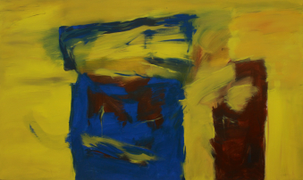 Burgfriede / 120x200 cm / Acryl und Pigmente