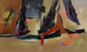 Gedankenwelt / 120x200 cm / Acryl und Pigmente