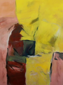 Gerüstet / 200x150 cm / Acryl und Pigmente