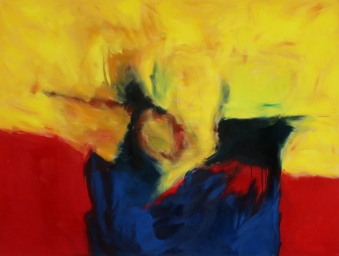 Fernblick / 150 x 200 cm / Pigmente und Acryl auf Leinwand