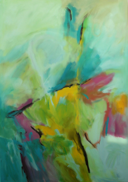 Frühlingserwachen / 200x140 cm / Acryl und Pigmente auf Leinwand