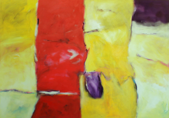 Nahtlos / 140x200 cm / Acryl und Pigmente auf Leinwand 
