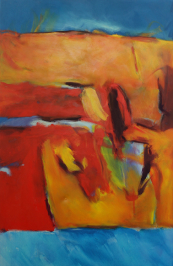 Feuertaufe / 200x140 cm / Acryl und Pigmente auf Leinwand