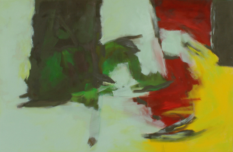 Kämpfer / 130x200 cm / Acryl und Pigmente