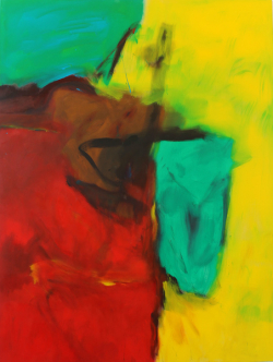 Dein Freund schläft nicht / 200x150 cm / Acryl und Pigmente
