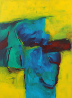 Zufluchtsort / 200x150 cm / Acryl und Pigmente