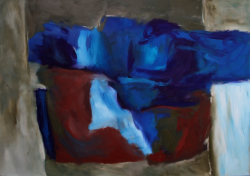 Der Trauernde / 140x200 cm / Acryl und Pigmente