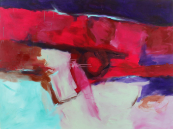 21th century scizzoid man / Inspiriert durch King Crimsen / 150x200 cm / Acryl und Pigmente