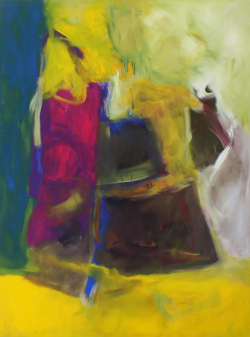 The court of the Crimson King / Inspiriert von King Crimsen / 200x150 cm / Acryl und Pigmente