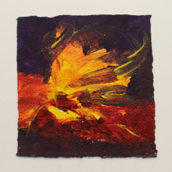 15x15 cm / Acryl auf Büttenpapier / 8/18