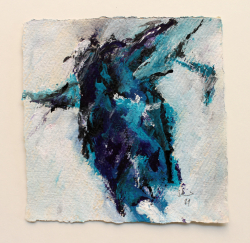 15x15 cm / Acryl auf Büttenpapier / 2/18