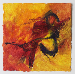 15x15 cm / Acryl auf Büttenpapier / 4/10