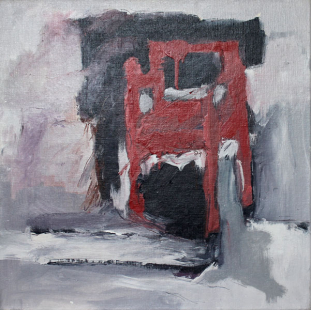 Stuhl  Nr. 4 / 64x64 cm / Acryl