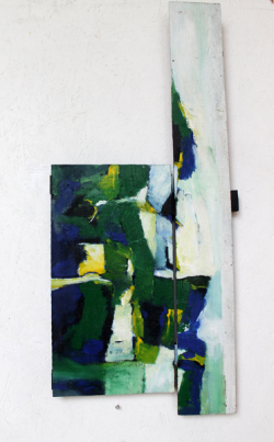Morgens/ 60x38 cm / Acryl auf Holz
