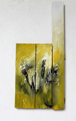 Lichtvoll / 95x43 cm / Acryl auf Holz
