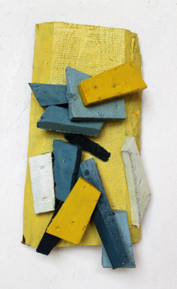 Penne alla Gorgonzola / 44x25 cm / Acryl auf Holz