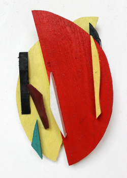 Pizza Margerita / 43x28 cm / Acryl auf Holz