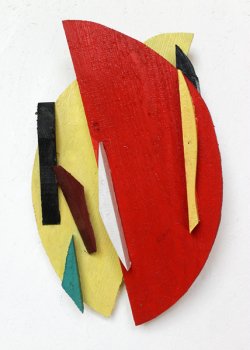 Pizza Margerita / 43x28 cm / Acrylique sur bois